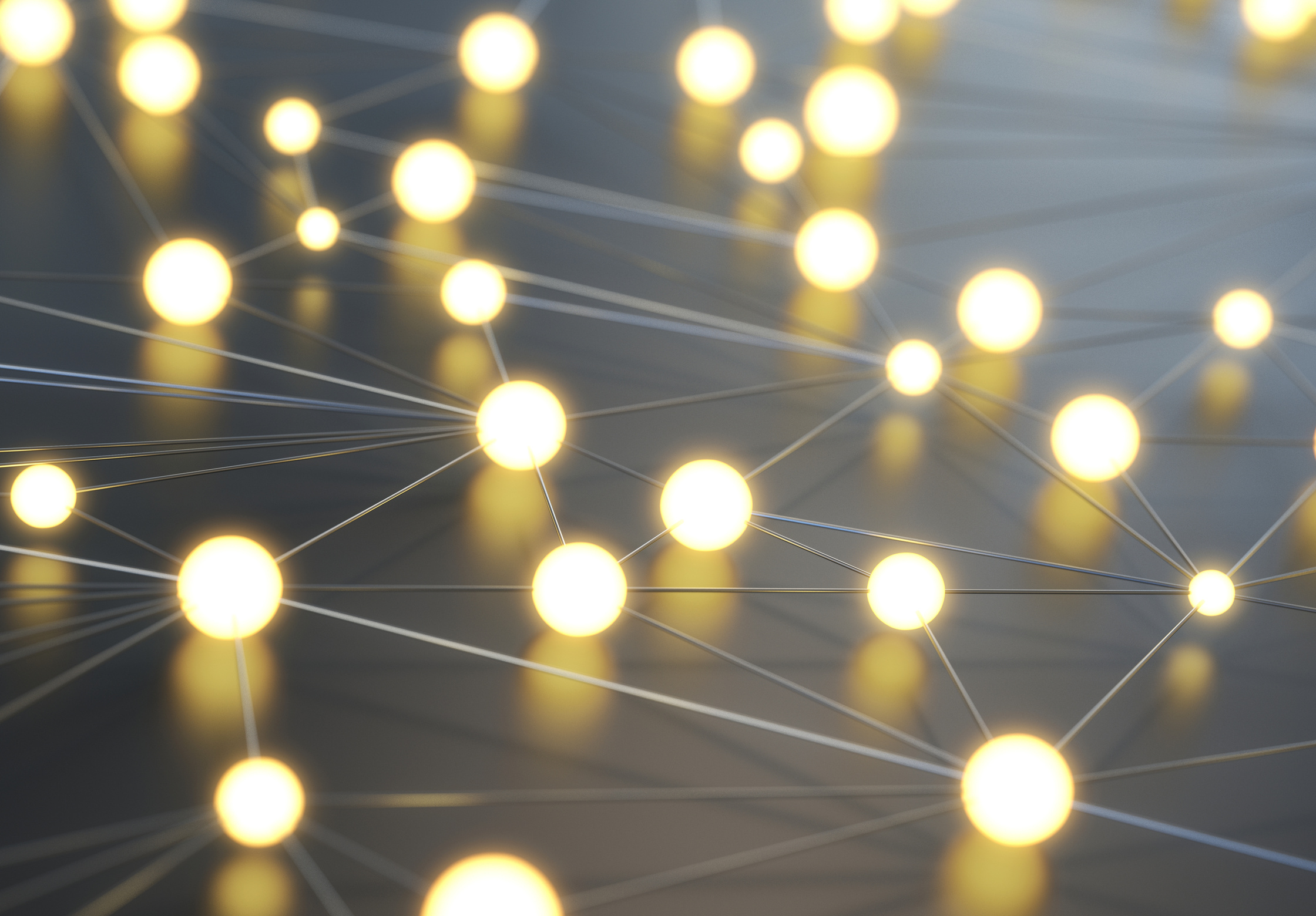 Abstract yellow network